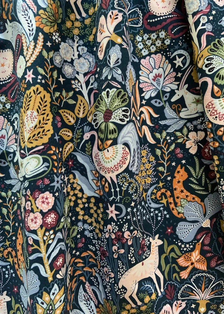 New In Retrolicious Majestic Midi 50's Swing Dress Multi