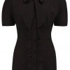 New In Rock N Romance Betsy 40's Blouse Black