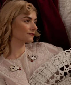 New In Rosita Bonita Doves Of Love Double Brooch