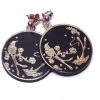 New In Rosita Bonita Toledo Coin Earrings Black