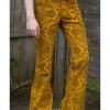 Run And Fly Run & Fly Heren Hendrix Corduroy 70's Flare Trousers Gold