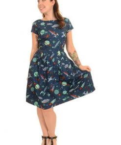 Run And Fly Run & Fly Outer Space 60's Dress Blue