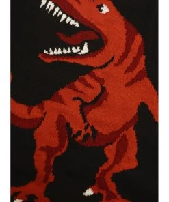 Run And Fly New In Run & Fly T-Rex Dino Roar 60's Jumper Black