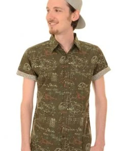 New In Run And Fly Mens Chalkboard 70's Shirt Grey