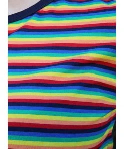 Run And Fly Run & Fly Rainbow Crop T-Shirt Multicolour New In