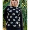 Run And Fly Run & Fly Daisy Chain 60's Sweater Black