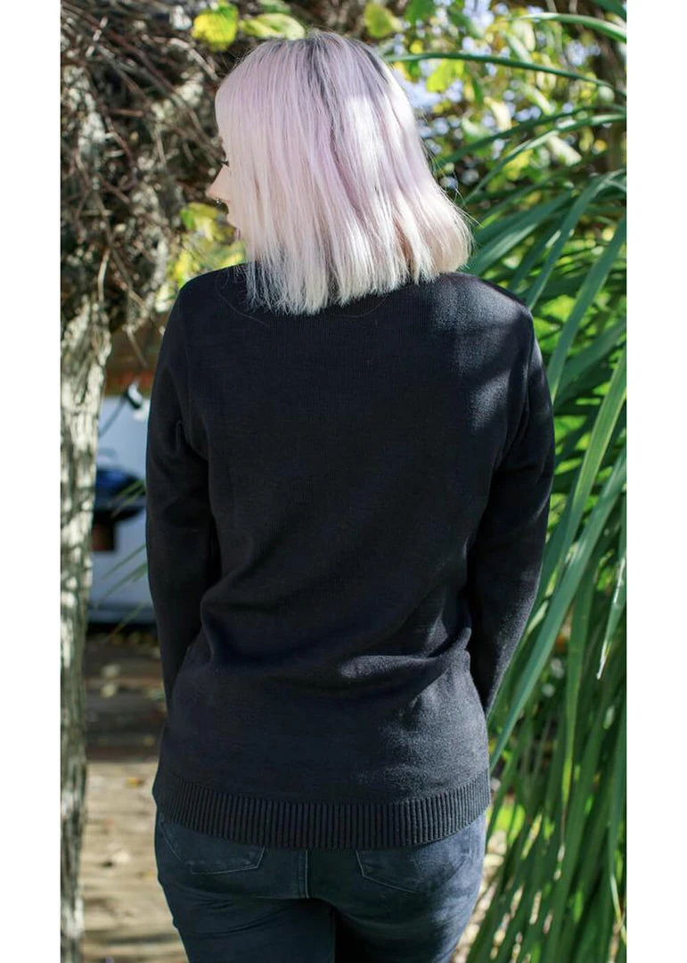 Run And Fly Run & Fly Daisy Chain 60's Sweater Black