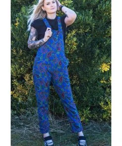 Run And Fly New In Run & Fly Paisley Dungarees Blue