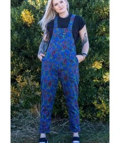Run And Fly New In Run & Fly Paisley Dungarees Blue