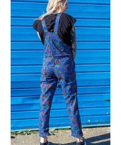 Run And Fly New In Run & Fly Paisley Dungarees Blue
