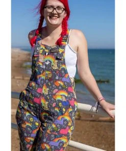 Run And Fly Run & Fly Katie Abey Positivity Dungarees Multi
