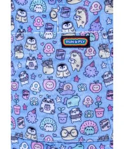 Run And Fly Run & Fly Sugar And Sloth 80's Dungarees Blue New In