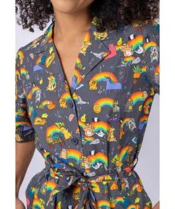 Run And Fly New In Run & Fly Katie Abey Positivity Jumpsuit Multicolour