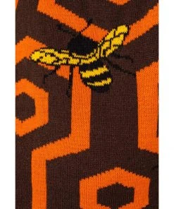 Run And Fly Run & Fly Honeycomb Bee Cropped Knitted 70's Tank Top Black New In