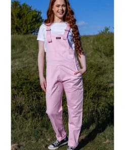 Run And Fly New In Run & Fly Lightweight Twill 70's Dungarees Cherryblossom
