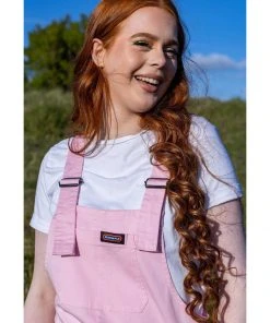 Run And Fly New In Run & Fly Lightweight Twill 70's Dungarees Cherryblossom