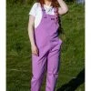Run And Fly Run & Fly Lightweight Twill 70's Dungarees Violet New In