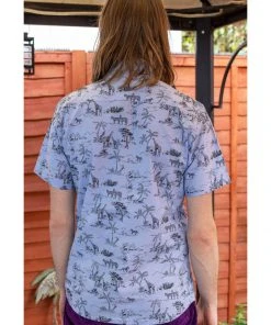 Run And Fly Run & Fly Mens Safari Shirt Blue