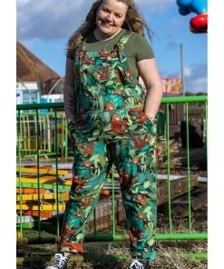 Run And Fly New In Run & Fly Orangutan Dungarees Green