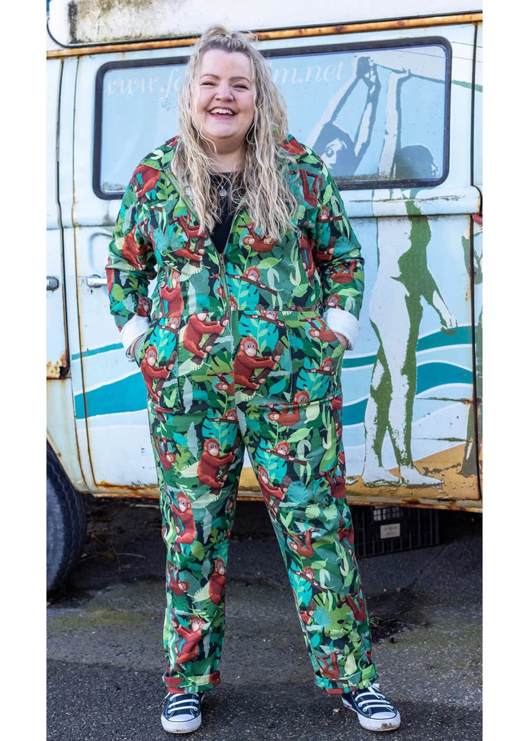 Run And Fly Run & Fly Orangutan Boilersuit Jumpsuit Green New In