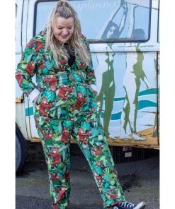 Run And Fly Run & Fly Orangutan Boilersuit Jumpsuit Green New In