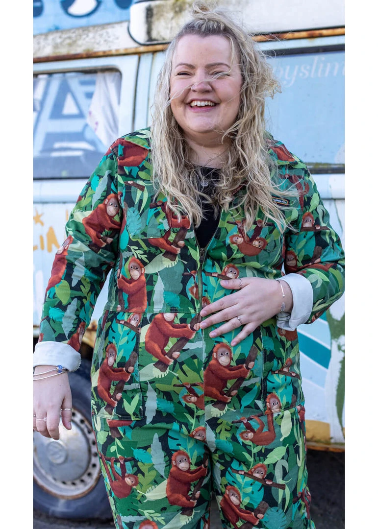 Run And Fly Run & Fly Orangutan Boilersuit Jumpsuit Green New In