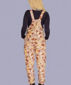 Run And Fly Run & Fly Magic Mushroom 70's Dungarees Grey New In