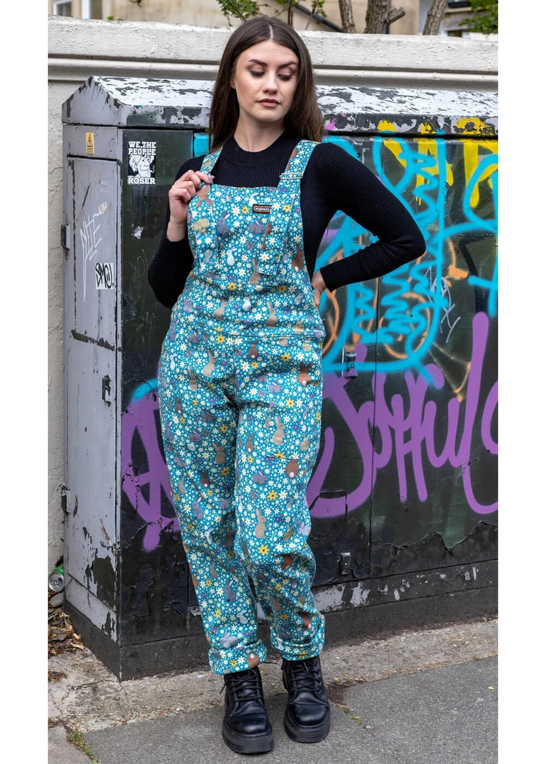 Run And Fly New In Run & Fly Rabbit Twill 60's Dungarees Multi