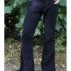 Run And Fly Run & Fly Mens Corduroy 70's Flare Trousers Black New In