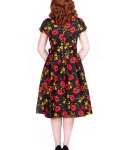 New In Sheen Minal Floral 50's Swing Dress