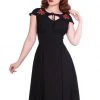 New In Sheen Juliana 40's Dress Black