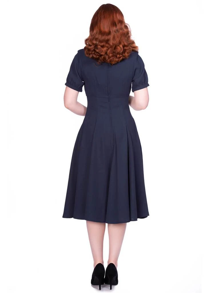 Sheen Yasmina 40's Dress Navy