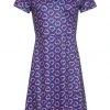 New In Smashed Lemon Power Of Love 60's A-Line Dress Blue Red