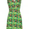 New In Smashed Lemon Merry Berry 60's A-Line Dress Turquoise