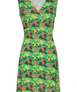 New In Smashed Lemon Merry Berry 60's A-Line Dress Turquoise