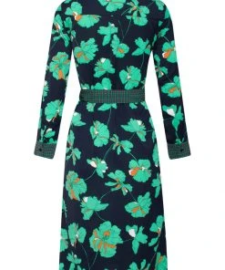 New In Smashed Lemon Tend My Garden 60's Dress Black