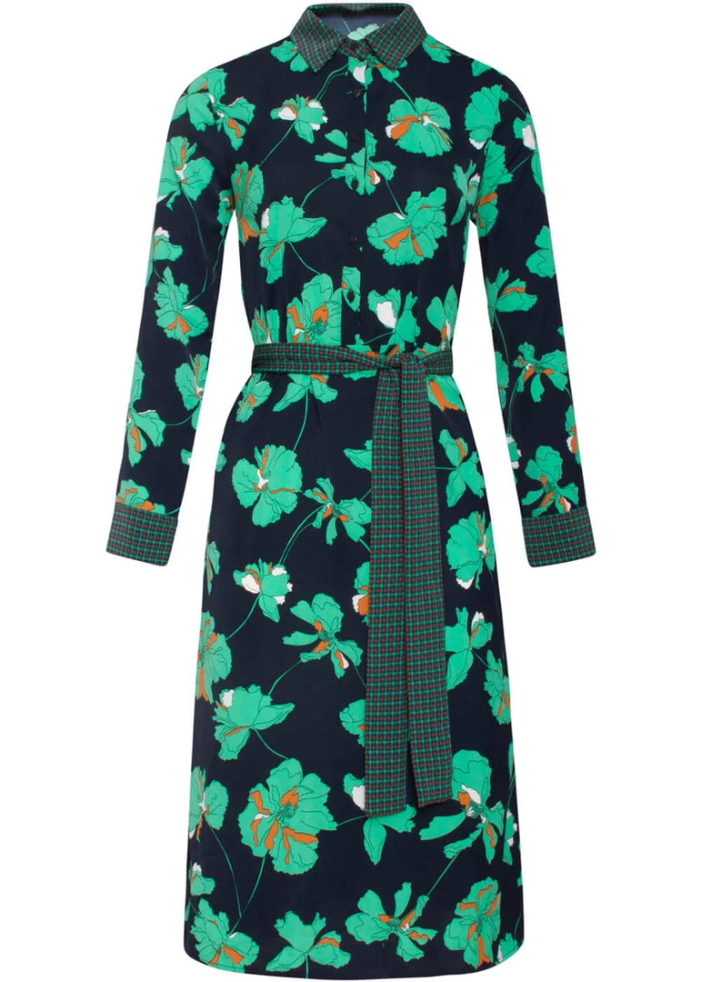 New In Smashed Lemon Tend My Garden 60's Dress Black