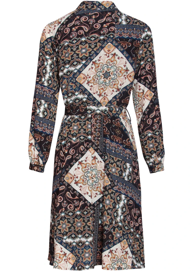 New In Smashed Lemon Paisley Summer 70's Dress Multi