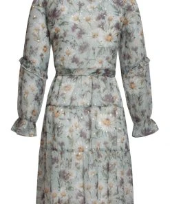 Smashed Lemon Sparkling Daisy 60's Dress Green New In