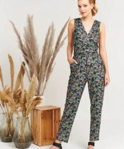 Smashed Lemon Step Up Zebra Jumpsuit Black New In