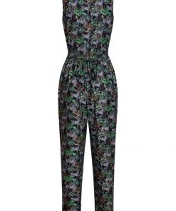 Smashed Lemon Step Up Zebra Jumpsuit Black New In