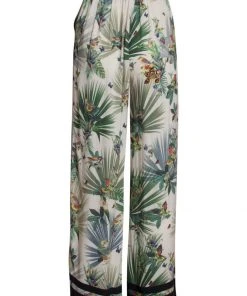 Smashed Lemon Palm Court 70's Trousers White