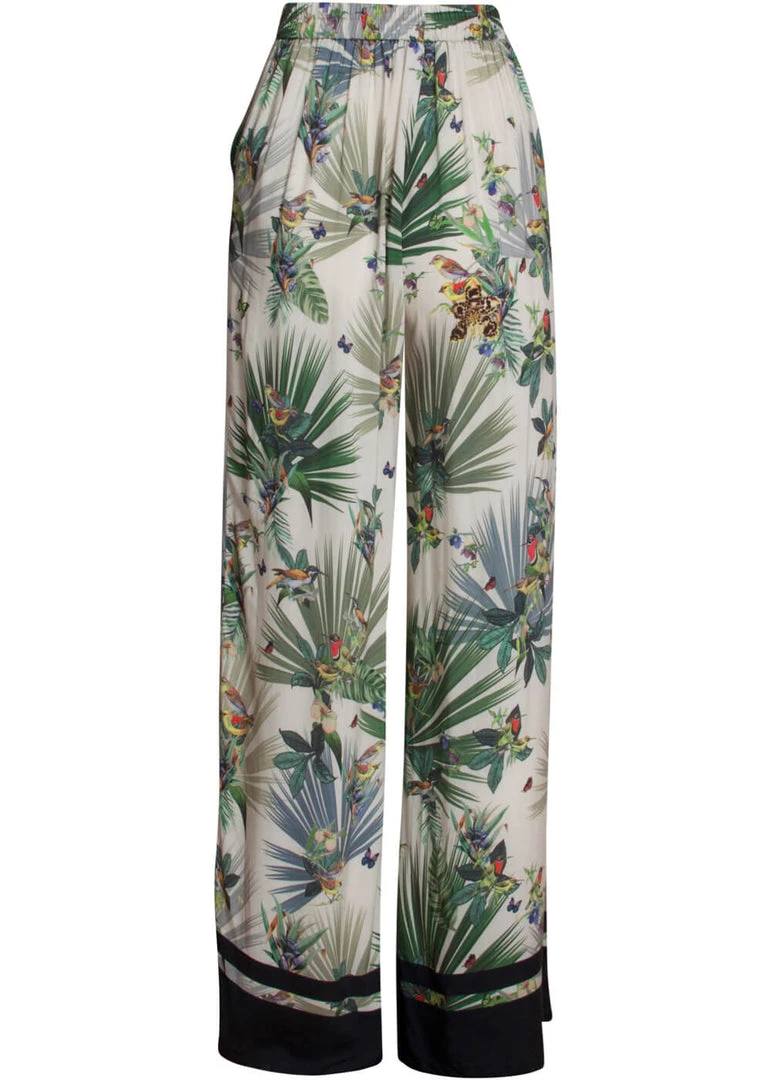 Smashed Lemon Palm Court 70's Trousers White