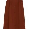 Smashed Lemon Retro Flavour 70's Skirt Cognac Brown New In