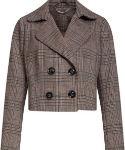 Smashed Lemon Model My Houndstooth 60's Jacket Beige