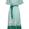 Smashed Lemon Paisley Goddess Maxi Dress Green New In
