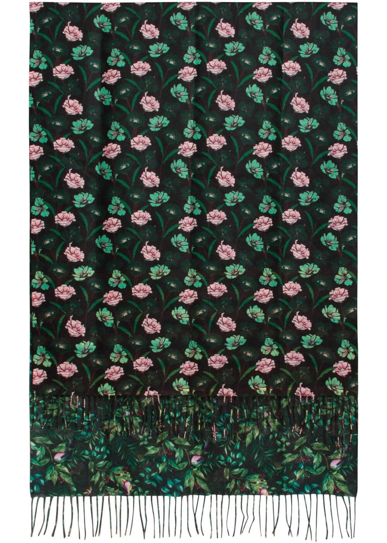 New In Smashed Lemon Rustic Floral Scarf