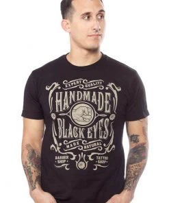 New In Sourpuss Mens Black Eye T-Shirt Black