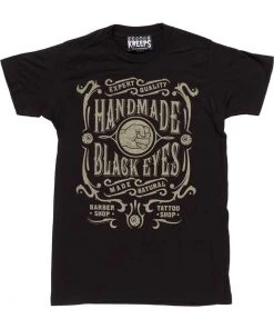 New In Sourpuss Mens Black Eye T-Shirt Black