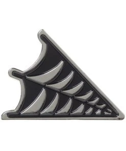 Sourpuss Spiderweb Enamel Pin Silver Black